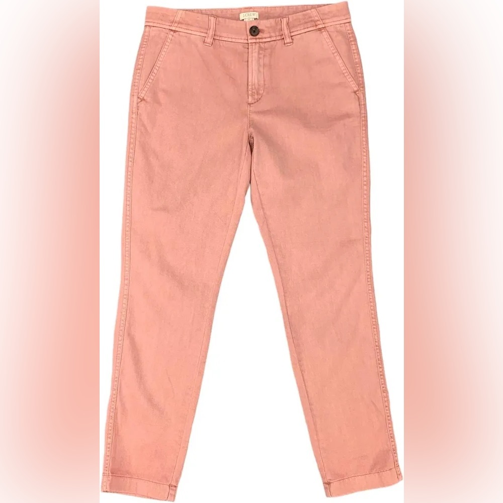 J. Crew Factory Sunwashed Slim Chino Mid Rise Zip Fly Cotton Ankle Pant